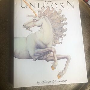 's Enchanting Unicorn Book - White and Gold